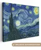 MuchoWow® - Leinwandbilder - Sternennacht - Gemälde - Alte Produktbild-Vorschau 1