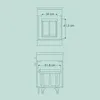 Relaxdays Einbaumülleimer, 3 Fächer, 20l, 2x 10l, HBT: 41,3 Produktbild-Vorschau 5