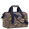Cestovná taška - hnedá - modrá - 42 x 33 cm - polyester - Náhľad obrázku produktu 1