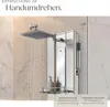 A shower panel with a shower head and hand shower in a bathroom setting. Produktbild-Vorschau