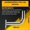 Extralink L400 Balkonový Držák na Satelitní Anténu 400 mm Náhled obrázku produktu 4