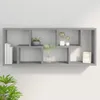 vidaXL Wandregal Grau Sonoma 36x16x90 cm Holzwerkstoff Produktbild-Vorschau 8