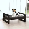 vidaXL Pelíšek pro psy černý 55,5x45,5x28 cm Borovicový Náhled obrázku produktu 3