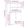 vidaXL Deska barowa dąb sonoma 60x36x110 cm materiał Podgląd zdjęcia produktu 12