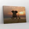 Bild auf Leinwand - Leinwandbild - Elefant Ufer Meer - Produktbild-Vorschau 4