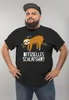 Herren T-Shirt Offizielles Schlafshirt Faultier Pyjama Produktbild-Vorschau 3
