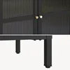 Sideboard ’Säkylä’ Stahl mit 2 Glastüren geriffelt 84 x 64 Produktbild-Vorschau 10