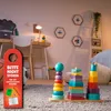 Mache Hausaufgaben - Bin am Spielen Türhänger 10er Set für Produktbild-Vorschau 3