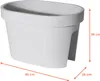 Balkon Geländer Blumentopf oval - grau / 40 cm - Geländer Produktbild-Vorschau 2