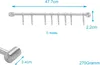 Intirilife Edelstahl Küche Hängeleiste mit 8 Haken - Küchen Produktbild-Vorschau 2