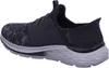 A side view of a black and gray athletic shoe. Anteprima dell’immagine prodotto