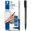 STAEDTLER Folienstift Lumocolor perm F schwarz 10 Stück Produktbild-Vorschau 11
