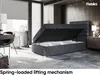 MEBLINI Boxspringbett mit Bettkasten - Gepolstert Produktbild-Vorschau 3