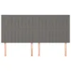 The Living Store Kopfteile 4 Stk. Dunkelgrau 80x5x78/88 cm Produktbild-Vorschau 4