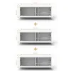 AX LIVING Barvo 3x100 TV Kommode Lowboard Dunkelbraun Produktbild-Vorschau 5