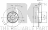 2 NK Bremsscheiben hinten Alfa 145 146 Fiat 500 Ford Ka Produktbild-Vorschau 4