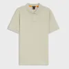 Herren-Poloshirt Beige, Kurzarm, Slim Fit, Mit Applikation Produktbild-Vorschau 3