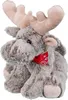 A plush toy moose sitting down. Produktbild-Vorschau