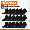 PUMA Uni Quarters Socken Sportsocken 18 Paar -Black, 43-46 Produktbild-Vorschau 2
