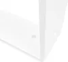A close-up view of a white shelf bracket. Produktbild-Vorschau