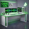Bureau de jeu Homidea Vortex, 150 cm, noir/vert – Bureau Voir les images du produit 1