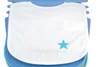 Bavoir bébé avec velcro coton 0+ bleu blanc turquoise 4pcs Voir les images du produit 12