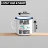 Trendation - Lustiger Einhorn Spruch Emaille Tasse Einhorn Produktbild-Vorschau 3