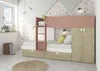 Letto a castello rovere e rosa antico con armadio 2 ante e Anteprima dell’immagine prodotto 14