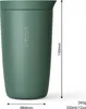 Thermobecher Edelstahl 350ml Deckel Kaffee Becher isoliert Produktbild-Vorschau 4