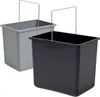 Two rectangular buckets with metal handles, one gray and one black, are shown side-by-side. Produktbild-Vorschau
