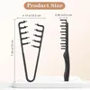 2 Lockenkamm Textur Kamm,Haarzange Texturkamm Texture Comb Produktbild-Vorschau 2