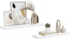 vidaXL Schweberegale 2 Stk. Hochglanz-Weiß 80x23,5x3,8 cm Produktbild-Vorschau 5