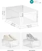 SONGMICS scatole per scarpe set di 8 scatole portaoggetti Anteprima dell’immagine prodotto 1