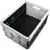 An empty, foldable storage crate on a white background. Produktbild-Vorschau