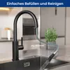 CECIPA MAX Wasserhahn Küche Schwarz Ausziehbar, Produktbild-Vorschau 4