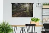 MuchoWow® Wandteppich Wandbehang Wald - Sonne - Nebel Produktbild-Vorschau 2