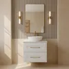 RODAN | Badezimmerschränk 60 cm Weiß Matt - Modernes Produktbild-Vorschau 6