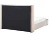 BELIANI Polsterbett Beige 160 x 200 cm aus Samtstoff mit Produktbild-Vorschau 6