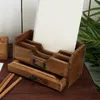 BRIEFABLAGE "JUNA" | Mahagoni Holz, 25 cm | Holz Produktbild-Vorschau 5