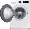 A front view of a white Samsung washing machine with the door open. Produktbild-Vorschau