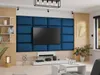 Čalouněný panel na zeď 84x42 PAG - modrý Náhled obrázku produktu 2