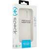 The image shows the packaging of a Speck Presidio Perfect-Clear phone case for a new iPhone Pro (2024). Podgląd zdjęcia produktu
