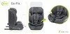 A collage of images showing a child car seat from different angles, with dimensions and weight indicated. Produktbild-Vorschau