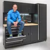 Datona - Werkzeugbank 160 cm mit hohem Werkstattschrank & Produktbild-Vorschau 7