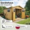 4iQ Holz-Gerätehaus BEN mit Doppeltür und Holzschuppen | Produktbild-Vorschau 6