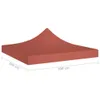 vidaXL Tetto della tenda per feste 3x3 m rosso terracotta Anteprima dell’immagine prodotto 9