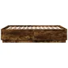 Bettgestell mit LED Räuchereiche 135x190cm Holzwerkstoff Produktbild-Vorschau 7