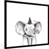 MuchoWow® Gerahmtes Poster Elefant - Geburtstag - Kaugummi Produktbild-Vorschau 1