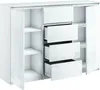 Kommode mit 4 Schubladen 2 Schränke 140cm Klamotenschrank Produktbild-Vorschau 2