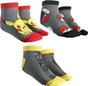 Pokemon Pikachu Kinder Jungen Sneaker kurze Socken 3er Pack Produktbild-Vorschau 1
